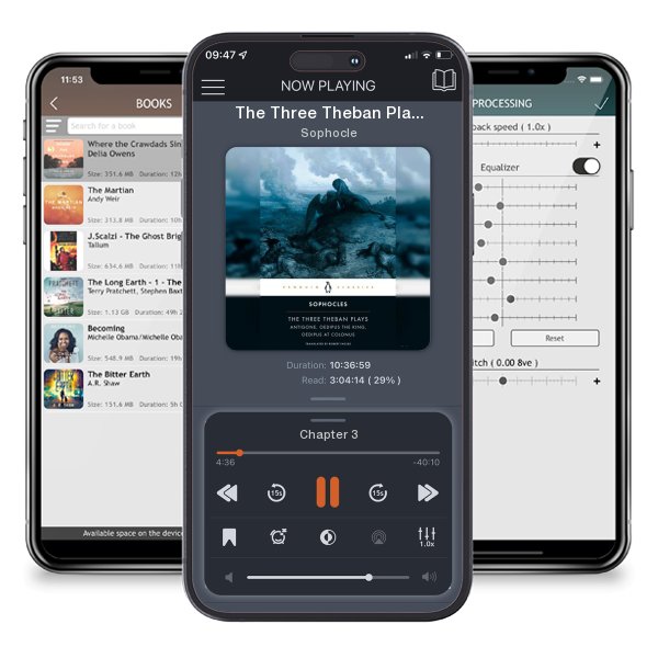 Download fo free audiobook The Three Theban Plays: Antigone; Oedipus the King; Oedipus... by Sophocle and listen anywhere on your iOS devices in the ListenBook app.