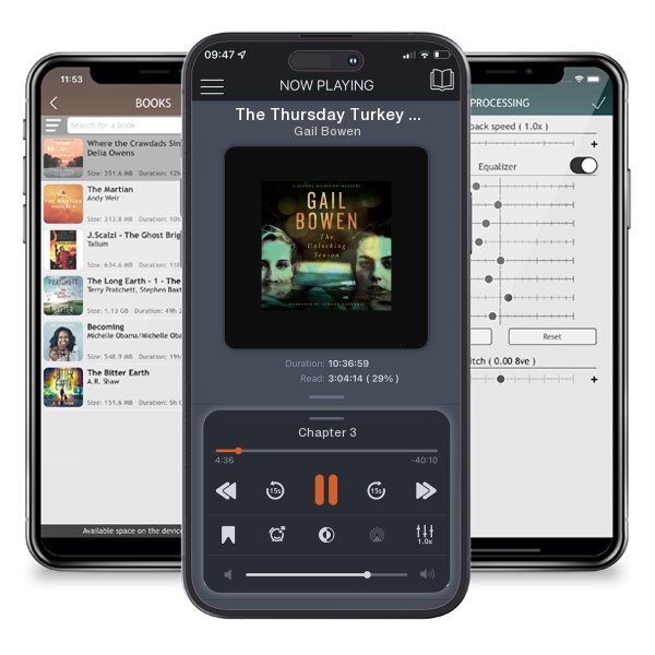 Download fo free audiobook The Thursday Turkey Murders by Gail Bowen and listen anywhere on your iOS devices in the ListenBook app.
