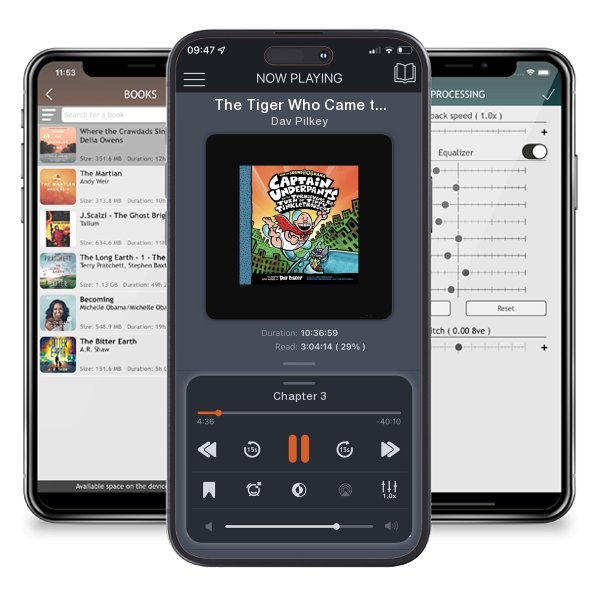 Download fo free audiobook The Tiger Who Came to Tea and other stories collection by Dav Pilkey and listen anywhere on your iOS devices in the ListenBook app.
