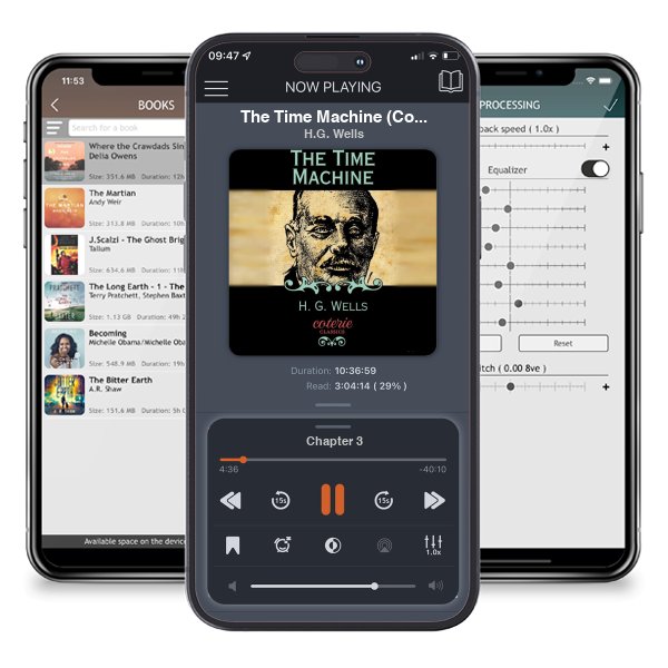 Download fo free audiobook The Time Machine (Coterie Classics) by H.G. Wells and listen anywhere on your iOS devices in the ListenBook app.