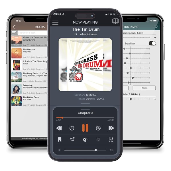 Download fo free audiobook The Tin Drum by Günter Grass and listen anywhere on your iOS devices in the ListenBook app.