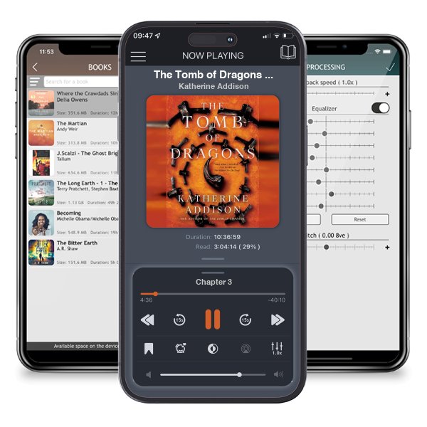 Download fo free audiobook The Tomb of Dragons (The Cemeteries of Amalo, #3) by Katherine Addison and listen anywhere on your iOS devices in the ListenBook app.