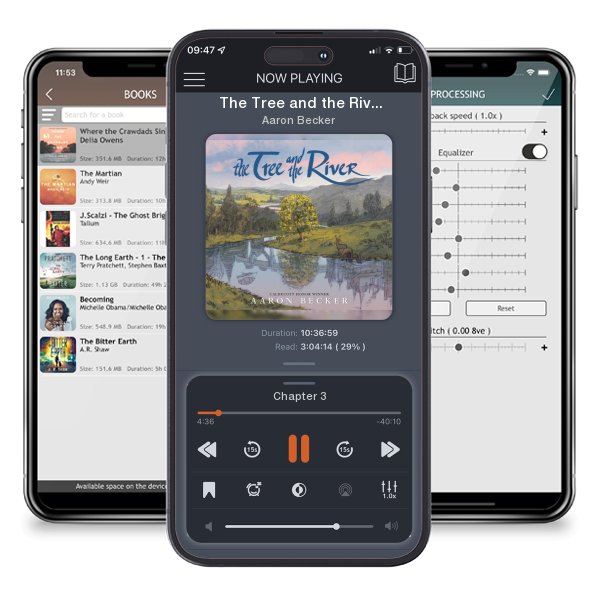 Download fo free audiobook The Tree and the River by Aaron Becker and listen anywhere on your iOS devices in the ListenBook app.