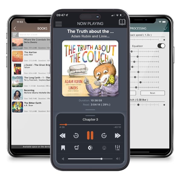 Download fo free audiobook The Truth about the Couch by Adam Rubin and Liniers and listen anywhere on your iOS devices in the ListenBook app.