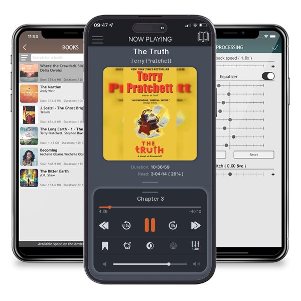 Download fo free audiobook The Truth by Terry Pratchett and listen anywhere on your iOS devices in the ListenBook app.