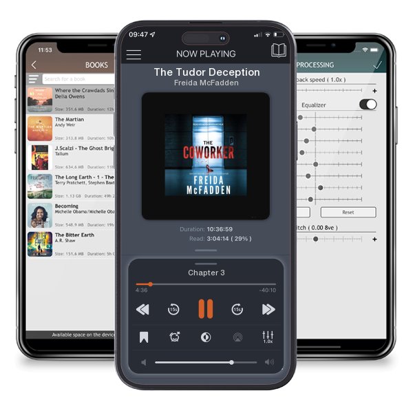 Download fo free audiobook The Tudor Deception by Freida McFadden and listen anywhere on your iOS devices in the ListenBook app.