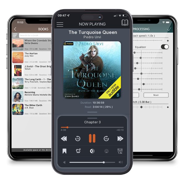 Download fo free audiobook The Turquoise Queen by Pedro Urvi and listen anywhere on your iOS devices in the ListenBook app.
