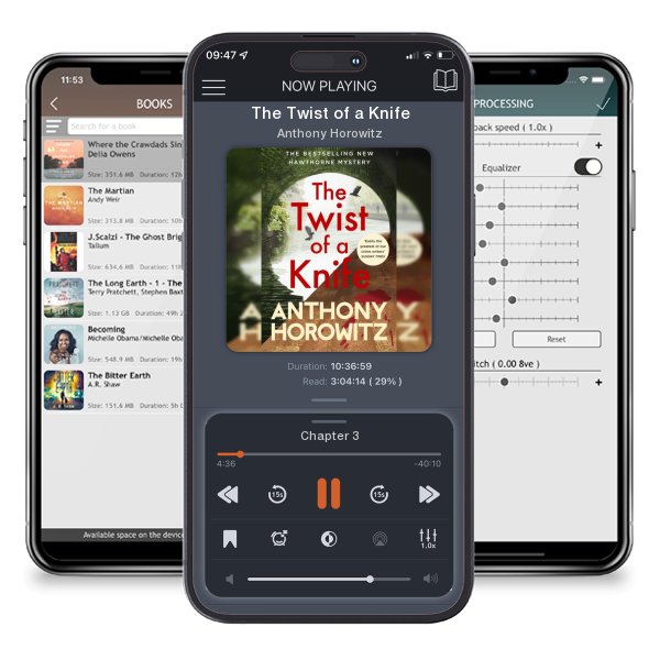Download fo free audiobook The Twist of a Knife by Anthony Horowitz and listen anywhere on your iOS devices in the ListenBook app.