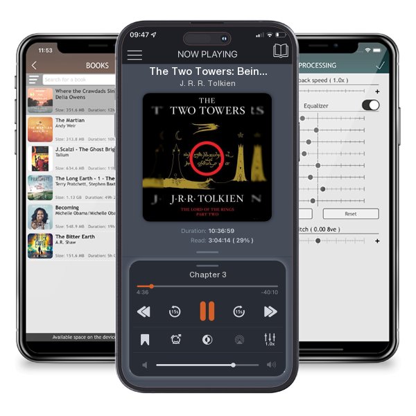 Download fo free audiobook The Two Towers: Being the Second Part of the Lord of the Rings by J. R. R. Tolkien and listen anywhere on your iOS devices in the ListenBook app.