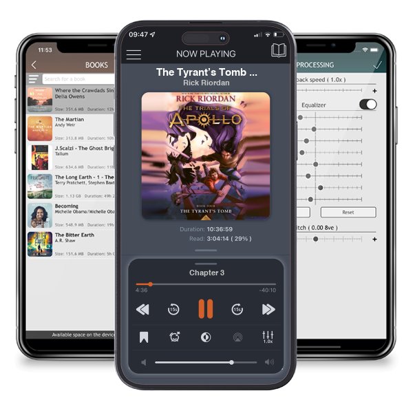 Download fo free audiobook The Tyrant’s Tomb (The Trials of Apollo, #4) by Rick Riordan and listen anywhere on your iOS devices in the ListenBook app.