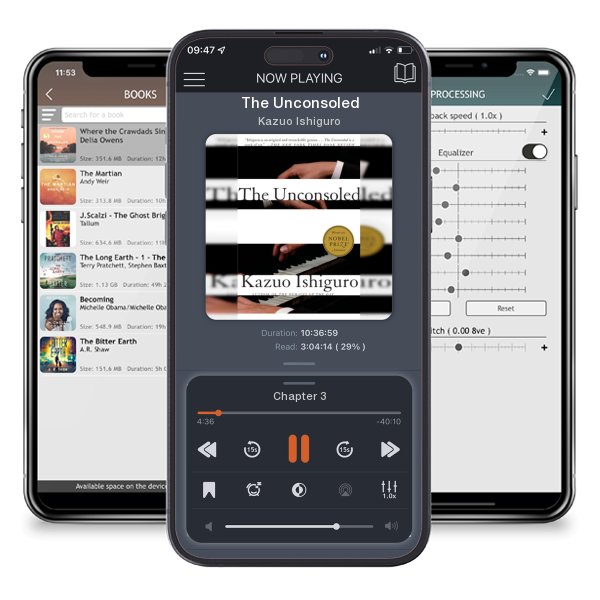 Download fo free audiobook The Unconsoled by Kazuo Ishiguro and listen anywhere on your iOS devices in the ListenBook app.