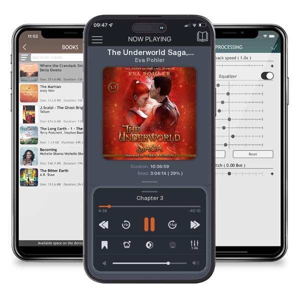 Download fo free audiobook The Underworld Saga, Books 1-3 by Eva Pohler and listen anywhere on your iOS devices in the ListenBook app.
