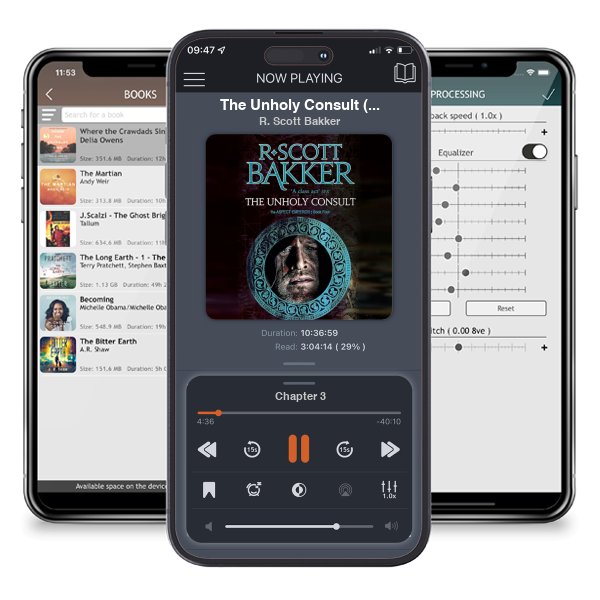 Download fo free audiobook The Unholy Consult (Aspect-Emperor, #4) by R. Scott Bakker and listen anywhere on your iOS devices in the ListenBook app.