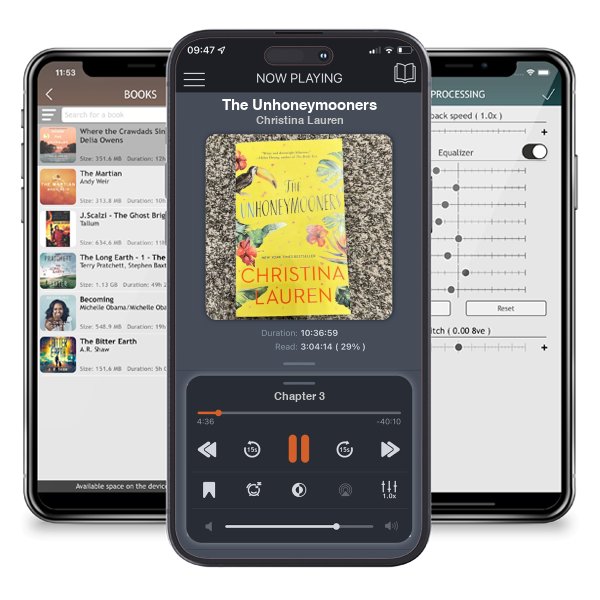 Download fo free audiobook The Unhoneymooners by Christina Lauren and listen anywhere on your iOS devices in the ListenBook app.