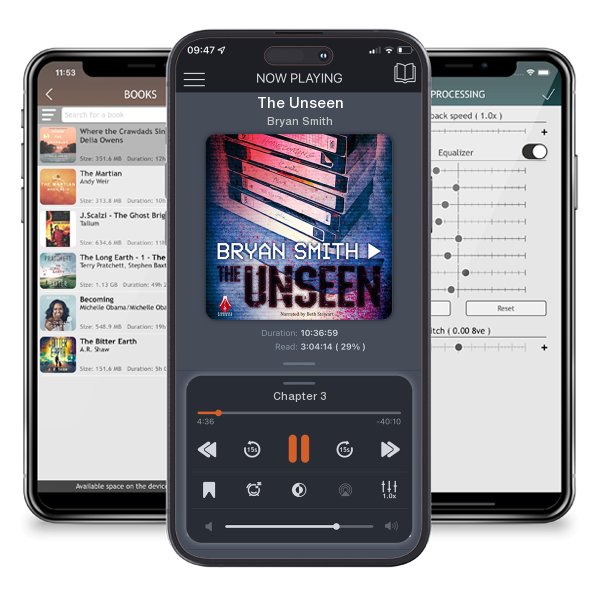 Download fo free audiobook The Unseen by Bryan Smith and listen anywhere on your iOS devices in the ListenBook app.