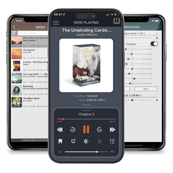 Download fo free audiobook The Unwinding Cards: 100 Postcards by Jackie Morris and listen anywhere on your iOS devices in the ListenBook app.