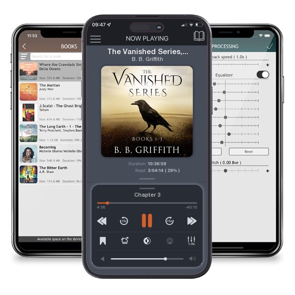 Download fo free audiobook The Vanished Series, Books 1-3 by B. B. Griffith and listen anywhere on your iOS devices in the ListenBook app.