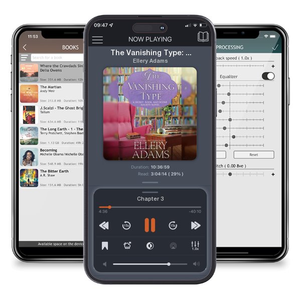 Download fo free audiobook The Vanishing Type: A Charming Bookish Cozy Mystery by Ellery Adams and listen anywhere on your iOS devices in the ListenBook app.