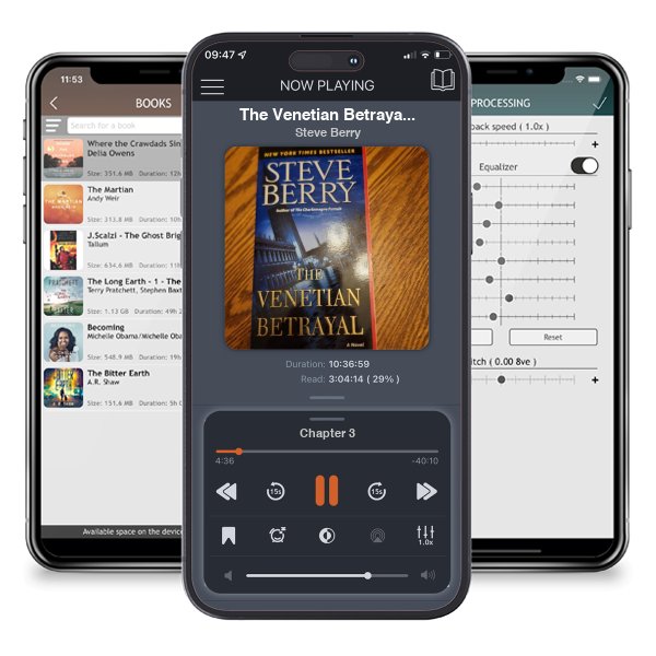 Download fo free audiobook The Venetian Betrayal by Steve Berry and listen anywhere on your iOS devices in the ListenBook app.