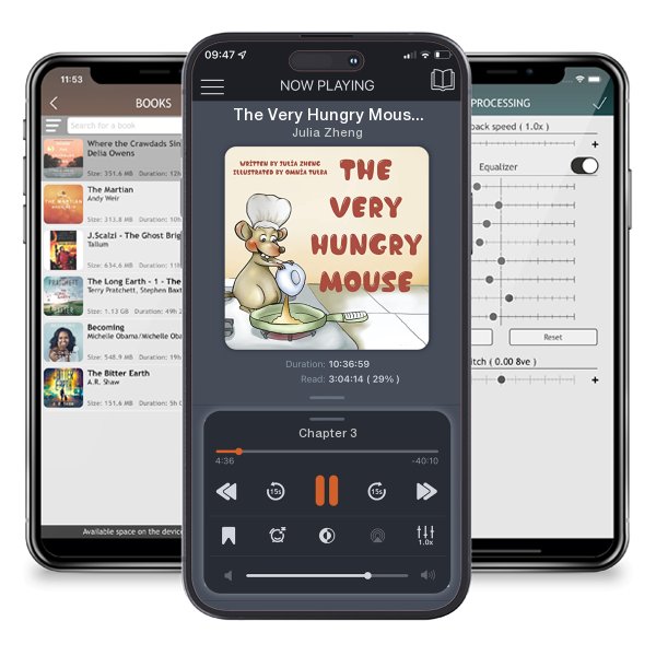 Download fo free audiobook The Very Hungry Mouse by Julia Zheng and listen anywhere on your iOS devices in the ListenBook app.