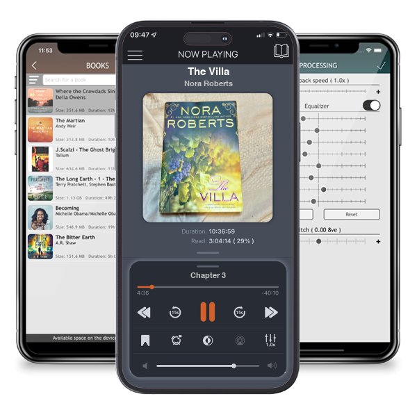 Download fo free audiobook The Villa by Nora Roberts and listen anywhere on your iOS devices in the ListenBook app.