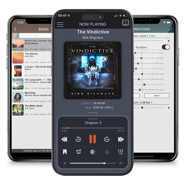 Download fo free audiobook The Vindictive by Kirk Kilgrave and listen anywhere on your iOS devices in the ListenBook app.