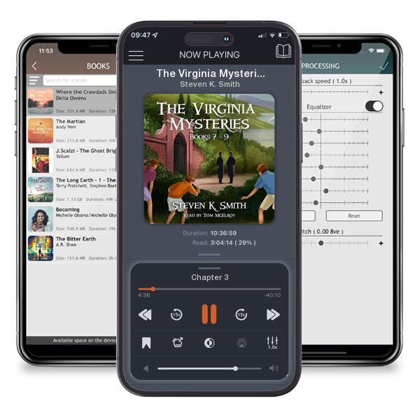 Download fo free audiobook The Virginia Mysteries Collection, Books 7-9 by Steven K. Smith and listen anywhere on your iOS devices in the ListenBook app.