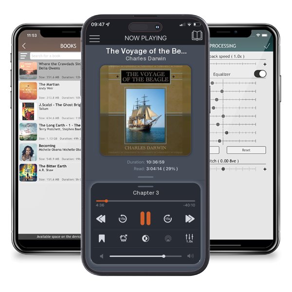 Download fo free audiobook The Voyage of the Beagle by Charles Darwin and listen anywhere on your iOS devices in the ListenBook app.