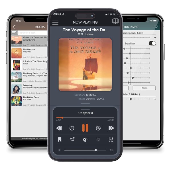 Download fo free audiobook The Voyage of the Dawn Treader (Chronicles of Narnia, #3) by C.S. Lewis and listen anywhere on your iOS devices in the ListenBook app.