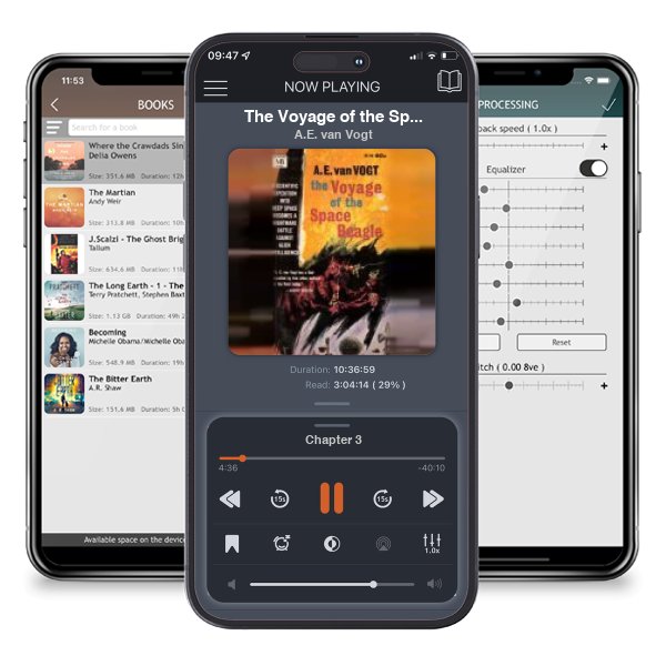 Download fo free audiobook The Voyage of the Space Beagle by A.E. van Vogt and listen anywhere on your iOS devices in the ListenBook app.