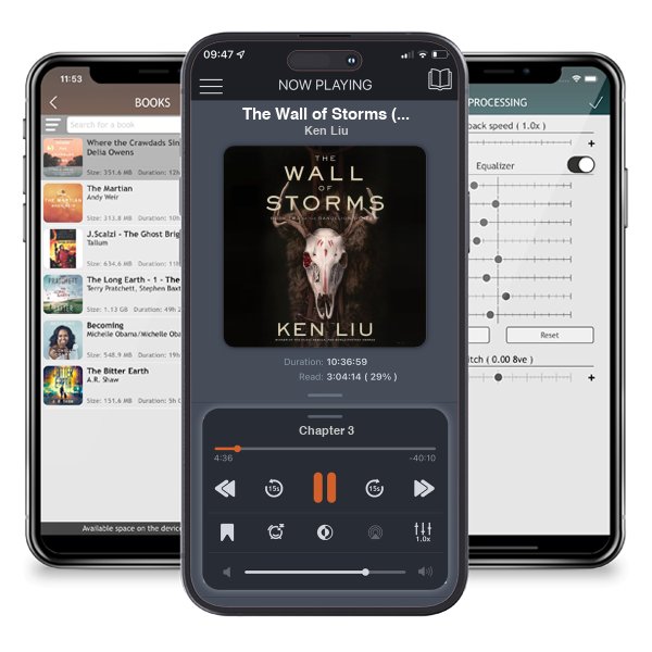 Download fo free audiobook The Wall of Storms (The Dandelion Dynasty, #2) by Ken Liu and listen anywhere on your iOS devices in the ListenBook app.