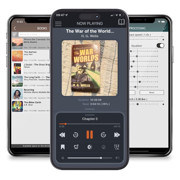 Download fo free audiobook The War of the Worlds by H. G. Wells and listen anywhere on your iOS devices in the ListenBook app.