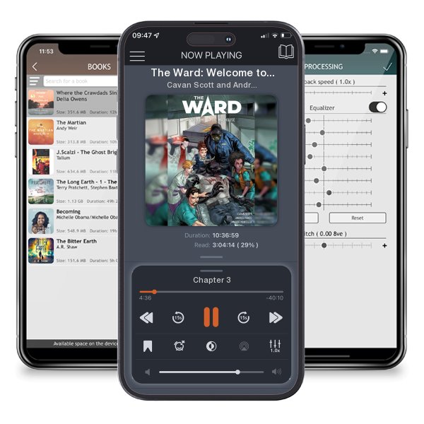 Download fo free audiobook The Ward: Welcome to the Madhouse by Cavan Scott and Andres Ponce and listen anywhere on your iOS devices in the ListenBook app.
