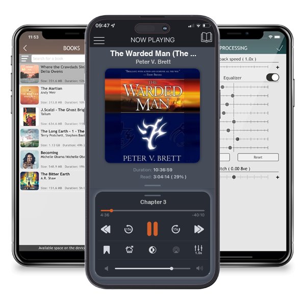 Download fo free audiobook The Warded Man (The Demon Cycle, #1) by Peter V. Brett and listen anywhere on your iOS devices in the ListenBook app.
