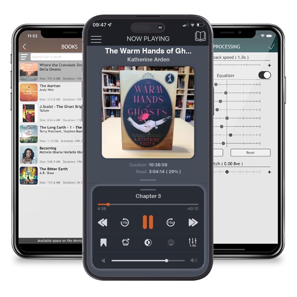 Download fo free audiobook The Warm Hands of Ghosts by Katherine Arden and listen anywhere on your iOS devices in the ListenBook app.