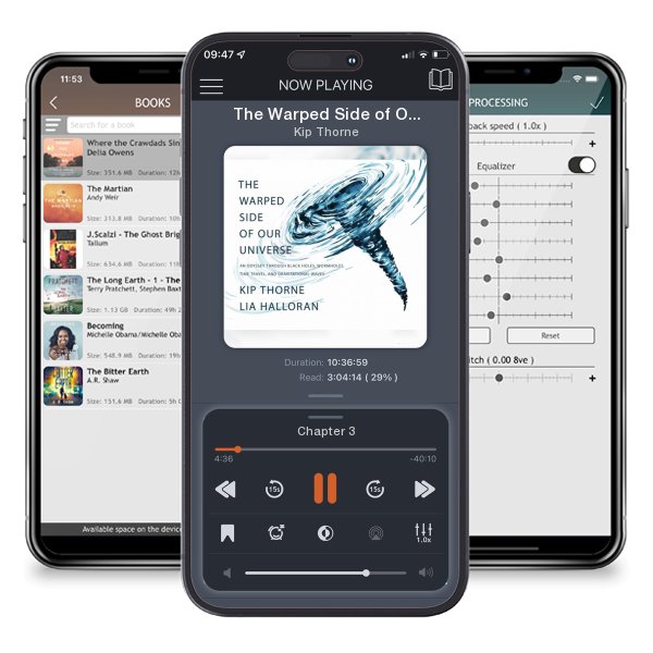 Download fo free audiobook The Warped Side of Our Universe: An Odyssey Through Black... by Kip Thorne and listen anywhere on your iOS devices in the ListenBook app.