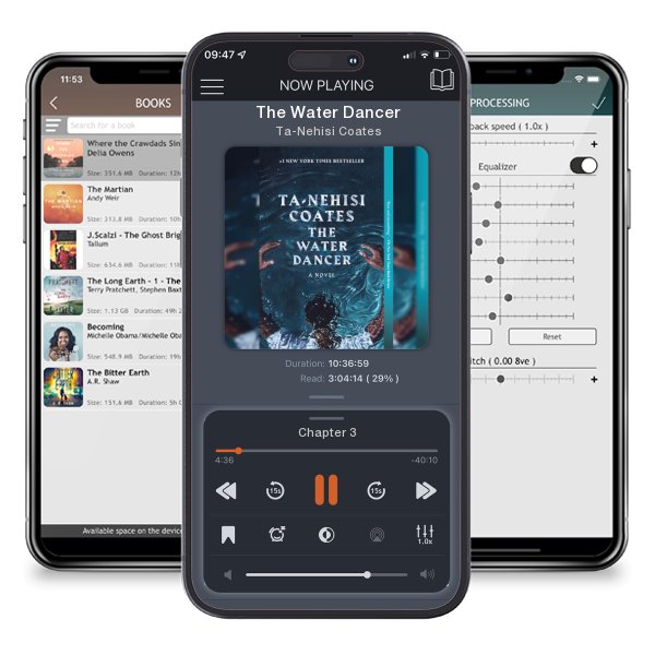 Download fo free audiobook The Water Dancer by Ta-Nehisi Coates and listen anywhere on your iOS devices in the ListenBook app.
