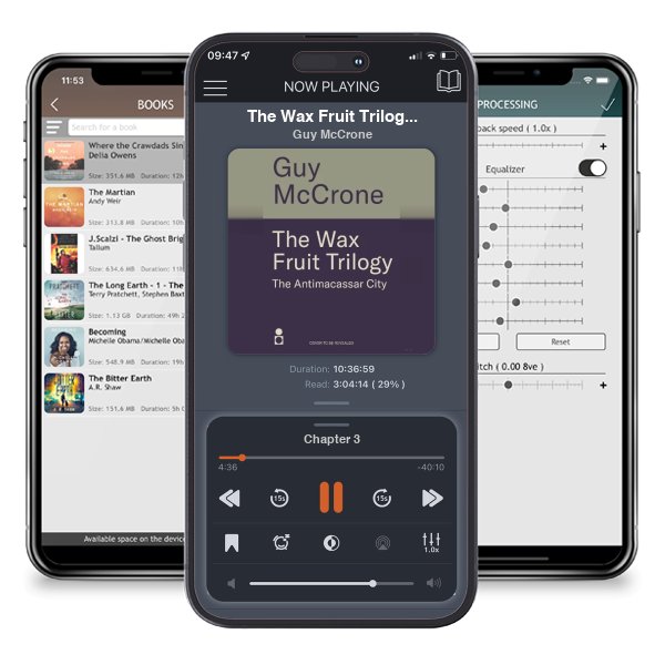 Download fo free audiobook The Wax Fruit Trilogy: Antimacassar City - The Wax Fruit Trilogy by Guy McCrone and listen anywhere on your iOS devices in the ListenBook app.