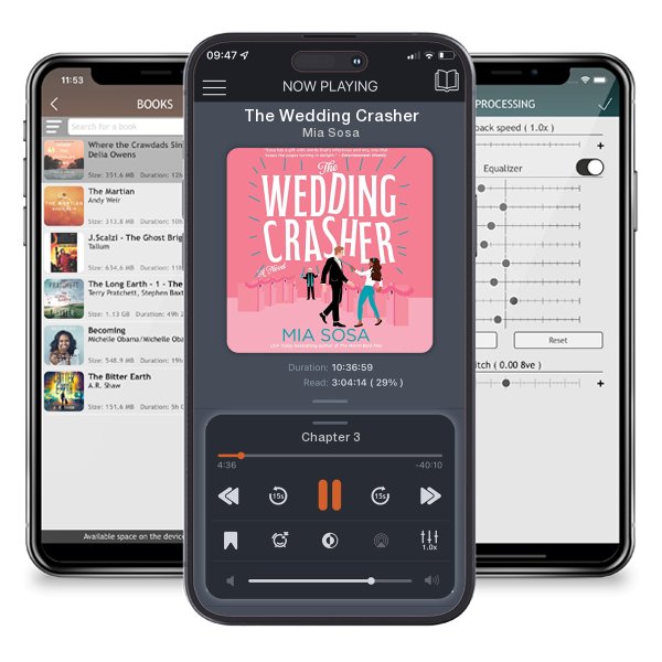 Download fo free audiobook The Wedding Crasher by Mia Sosa and listen anywhere on your iOS devices in the ListenBook app.