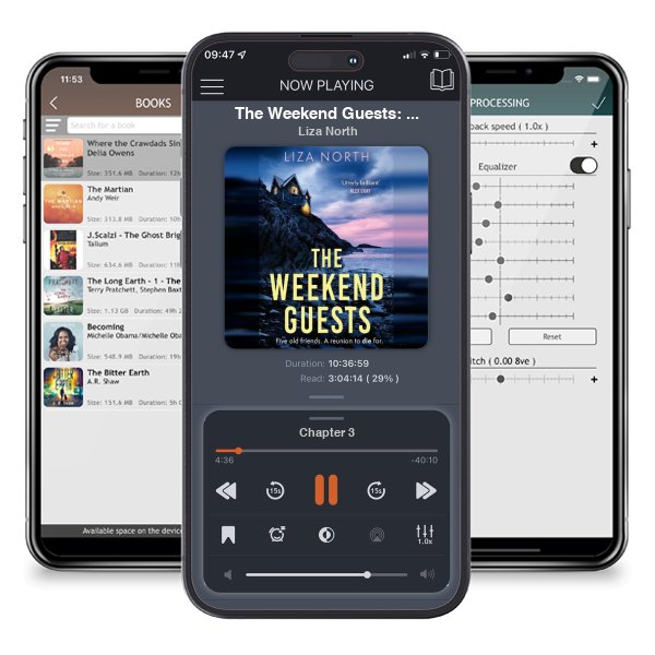 Download fo free audiobook The Weekend Guests: A gripping murder mystery thriller with a twist you\'ll never guess by Liza North and listen anywhere on your iOS devices in the ListenBook app.
