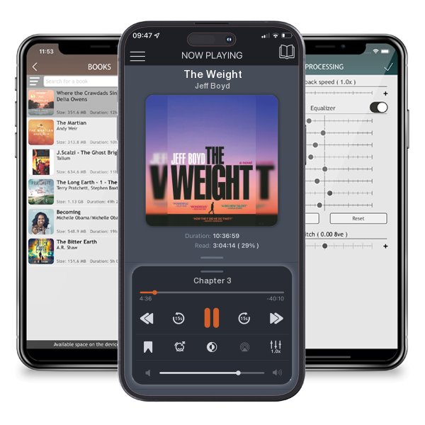 Download fo free audiobook The Weight by Jeff Boyd and listen anywhere on your iOS devices in the ListenBook app.
