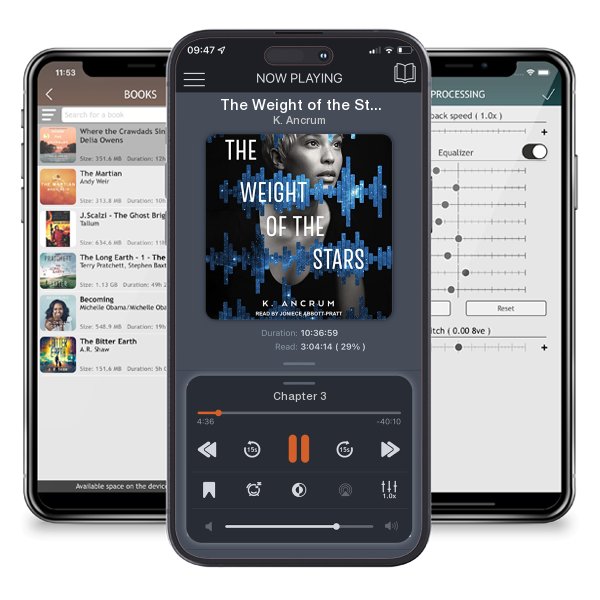 Download fo free audiobook The Weight of the Stars by K. Ancrum and listen anywhere on your iOS devices in the ListenBook app.