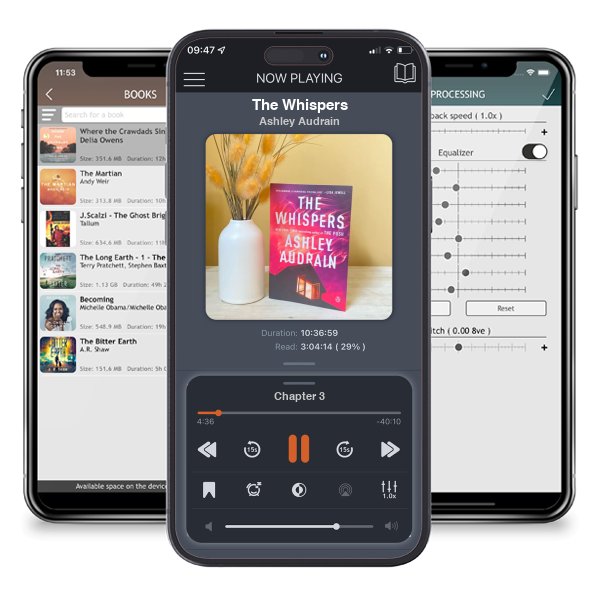 Download fo free audiobook The Whispers by Ashley Audrain and listen anywhere on your iOS devices in the ListenBook app.