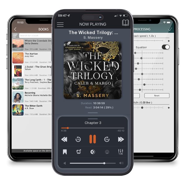 Download fo free audiobook The Wicked Trilogy: Caleb & Margo (Fallen Royals, Books 1-3) by S. Massery and listen anywhere on your iOS devices in the ListenBook app.