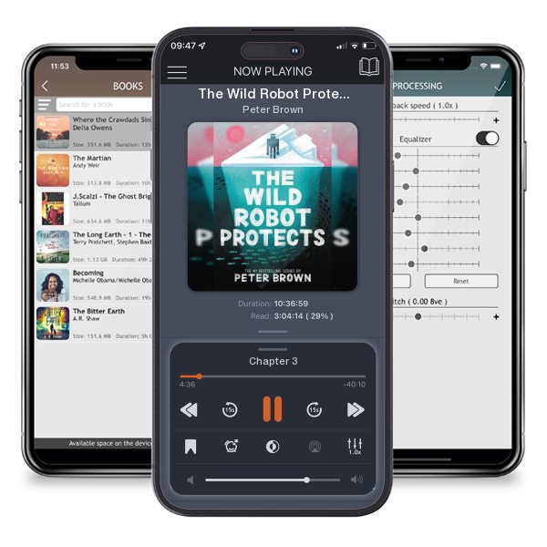 Download fo free audiobook The Wild Robot Protects: Volume 3 by Peter Brown and listen anywhere on your iOS devices in the ListenBook app.