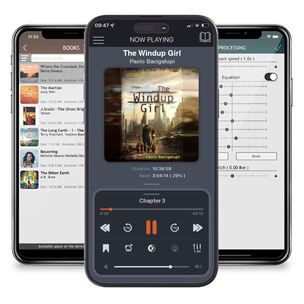 Download fo free audiobook The Windup Girl by Paolo Bacigalupi and listen anywhere on your iOS devices in the ListenBook app.