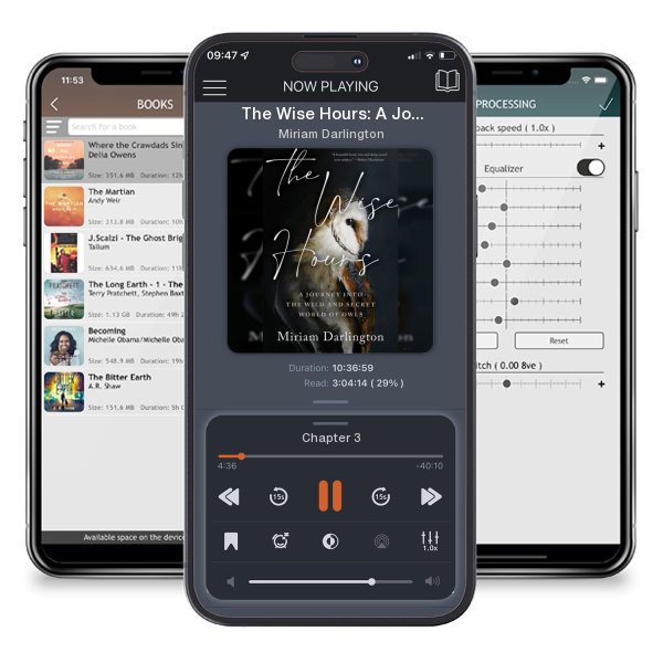 Download fo free audiobook The Wise Hours: A Journey Into the Wild and Secret World of Owls by Miriam Darlington and listen anywhere on your iOS devices in the ListenBook app.