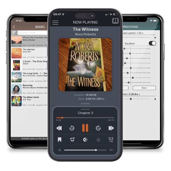 Download fo free audiobook The Witness by Nora Roberts and listen anywhere on your iOS devices in the ListenBook app.