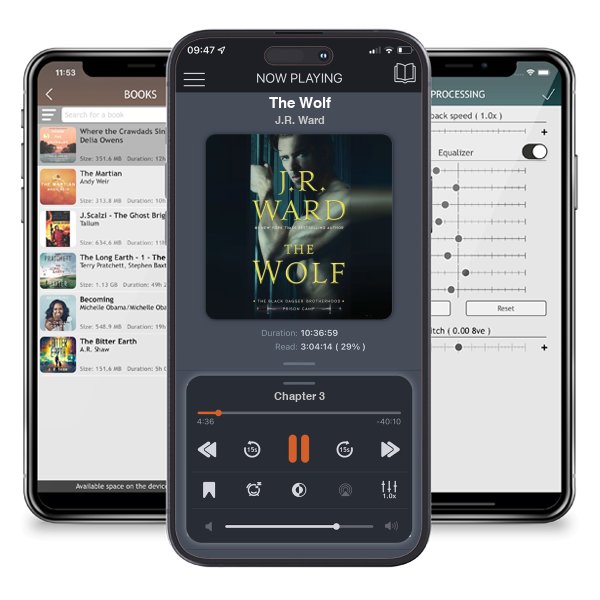 Download fo free audiobook The Wolf by J.R. Ward and listen anywhere on your iOS devices in the ListenBook app.