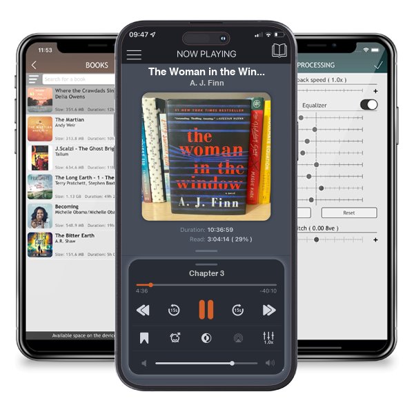 Download fo free audiobook The Woman in the Window by A. J. Finn and listen anywhere on your iOS devices in the ListenBook app.